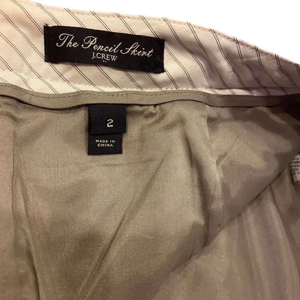 J. Crew Blush Pink No. 2 Tweed Pencil Skirt